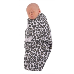 Bo Jungle B-Wrap Leopard small do 4 m-cy otulaczek bawełniany dla dziecka